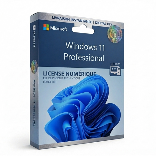 Windows 11 Pro - Clé d'Activation Licence Permanente Ma clé Informatique